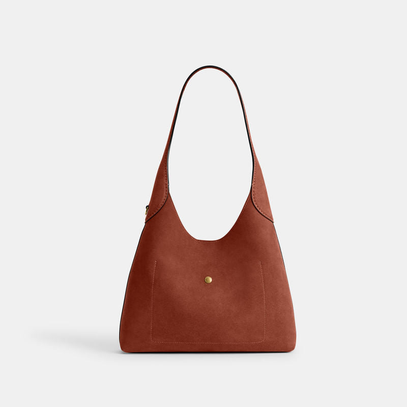 Bolsa Shoulder Bag Coach Brooklyn 28 Suede