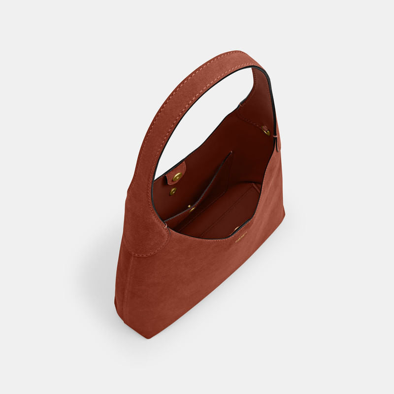 Bolsa Shoulder Bag Coach Brooklyn 28 Suede