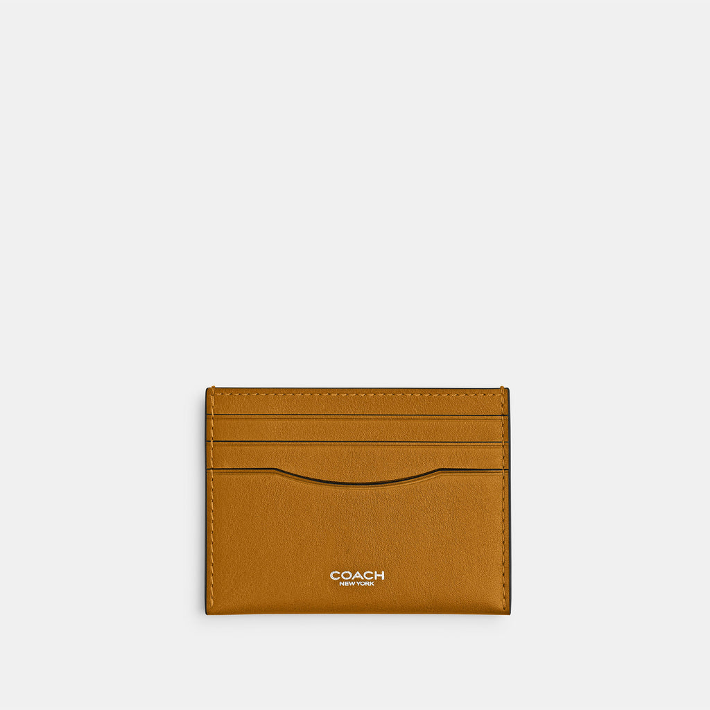 Tarjetero Coach Flat Card Case Piel