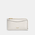 Refined Calf Leather New York Zip Card Case