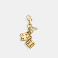 Bag Charm Coach Dados de Metal